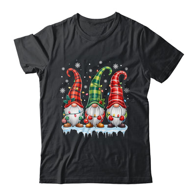 Three Gnomes Men Women Buffalo Plaid Red Christmas Shirt & Sweatshirt | siriusteestore