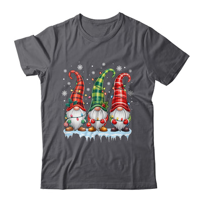 Three Gnomes Men Women Buffalo Plaid Red Christmas Shirt & Sweatshirt | siriusteestore