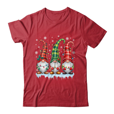 Three Gnomes Men Women Buffalo Plaid Red Christmas Shirt & Sweatshirt | siriusteestore