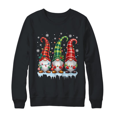 Three Gnomes Men Women Buffalo Plaid Red Christmas Shirt & Sweatshirt | siriusteestore