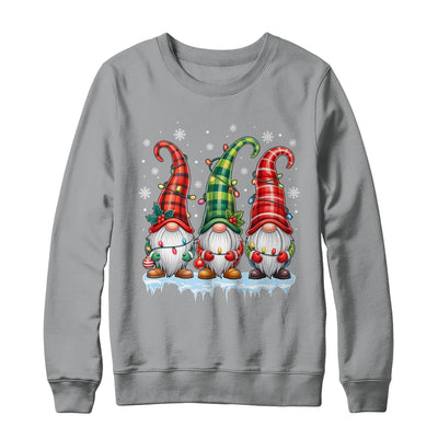 Three Gnomes Men Women Buffalo Plaid Red Christmas Shirt & Sweatshirt | siriusteestore