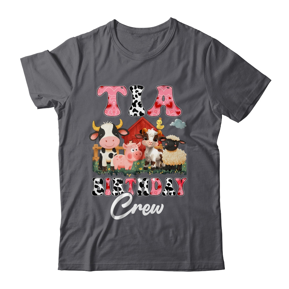 Tia Birthday Crew Farm Cow Birthday Boy Girl Family Shirt & Hoodie | siriusteestore