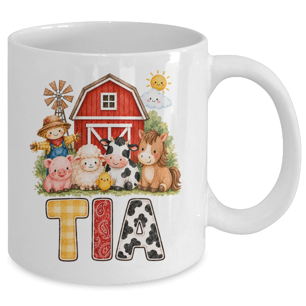 Tia Farm Cow 1St Birthday Girl Boy Matching Family Mug | siriusteestore