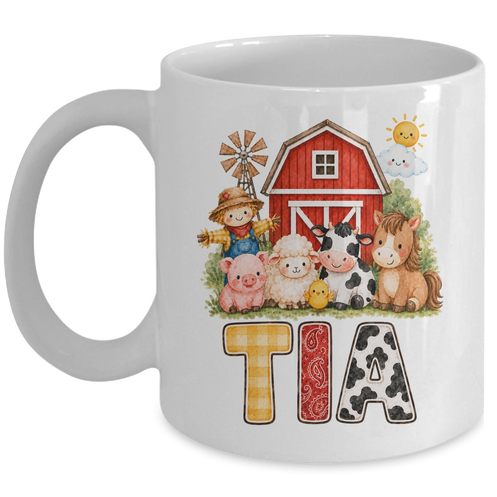 Tia Farm Cow 1St Birthday Girl Boy Matching Family Mug | siriusteestore