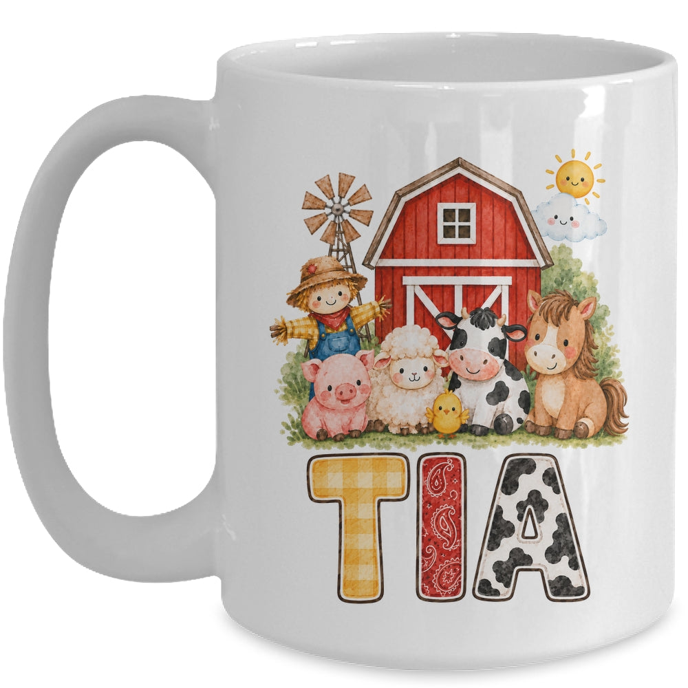 Tia Farm Cow 1St Birthday Girl Boy Matching Family Mug | siriusteestore