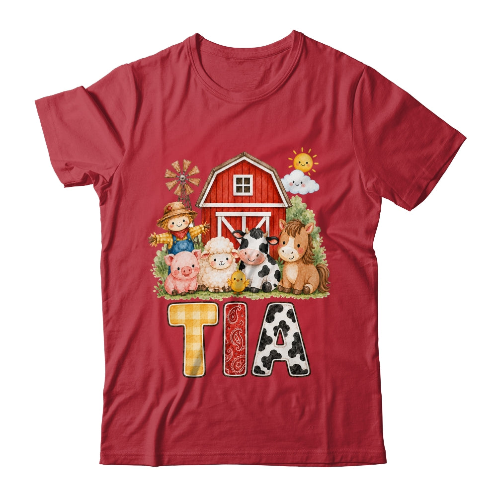 Tia Farm Cow 1St Birthday Girl Boy Matching Family Shirt & Hoodie | siriusteestore