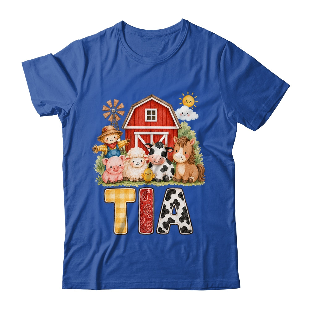 Tia Farm Cow 1St Birthday Girl Boy Matching Family Shirt & Hoodie | siriusteestore