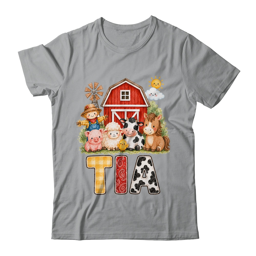 Tia Farm Cow 1St Birthday Girl Boy Matching Family Shirt & Hoodie | siriusteestore