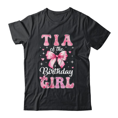 Tia Of Birthday Girl Coquette Bow Matching Family Shirt & Hoodie | siriusteestore