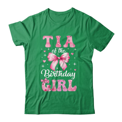 Tia Of Birthday Girl Coquette Bow Matching Family Shirt & Hoodie | siriusteestore