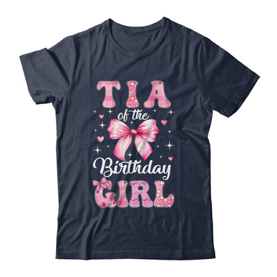 Tia Of Birthday Girl Coquette Bow Matching Family Shirt & Hoodie | siriusteestore
