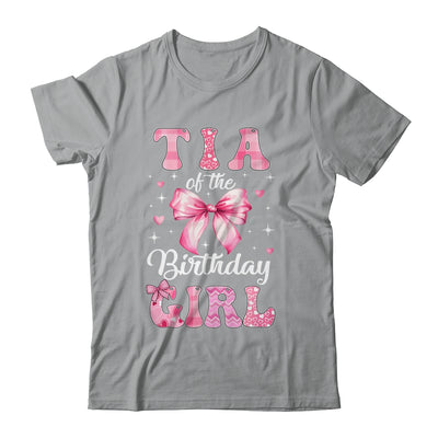 Tia Of Birthday Girl Coquette Bow Matching Family Shirt & Hoodie | siriusteestore