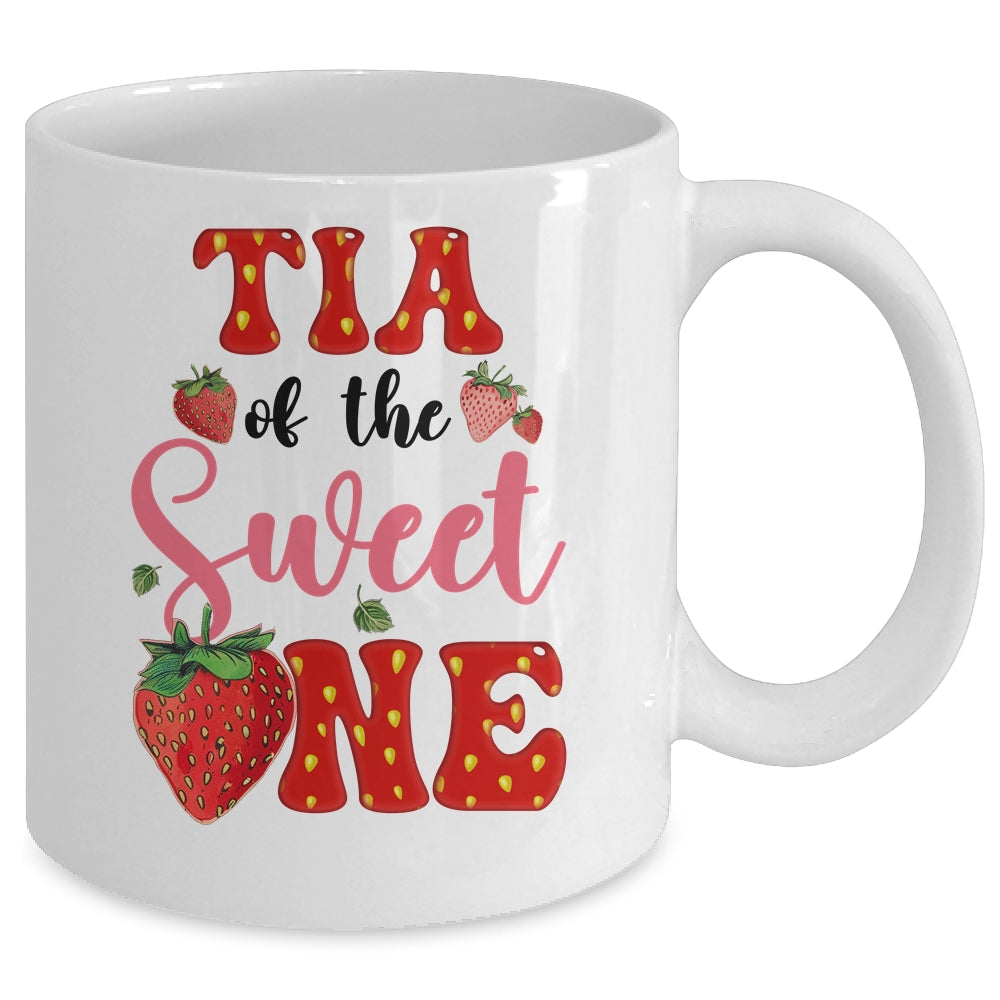 Tia Of Sweet One Strawberry Frist 1st Birthday Girl Mug | siriusteestore