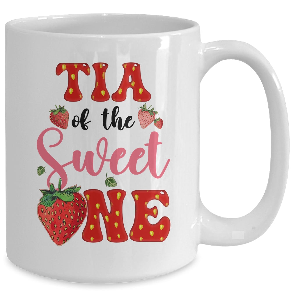 Tia Of Sweet One Strawberry Frist 1st Birthday Girl Mug | siriusteestore