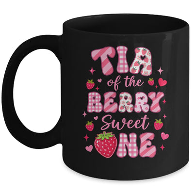Tia Of The Berry Sweet One Strawberry First Birthday Mug | siriusteestore