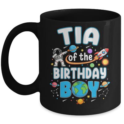 Tia Of The Birthday Boy Astronaut Family Space Planets Mug | siriusteestore
