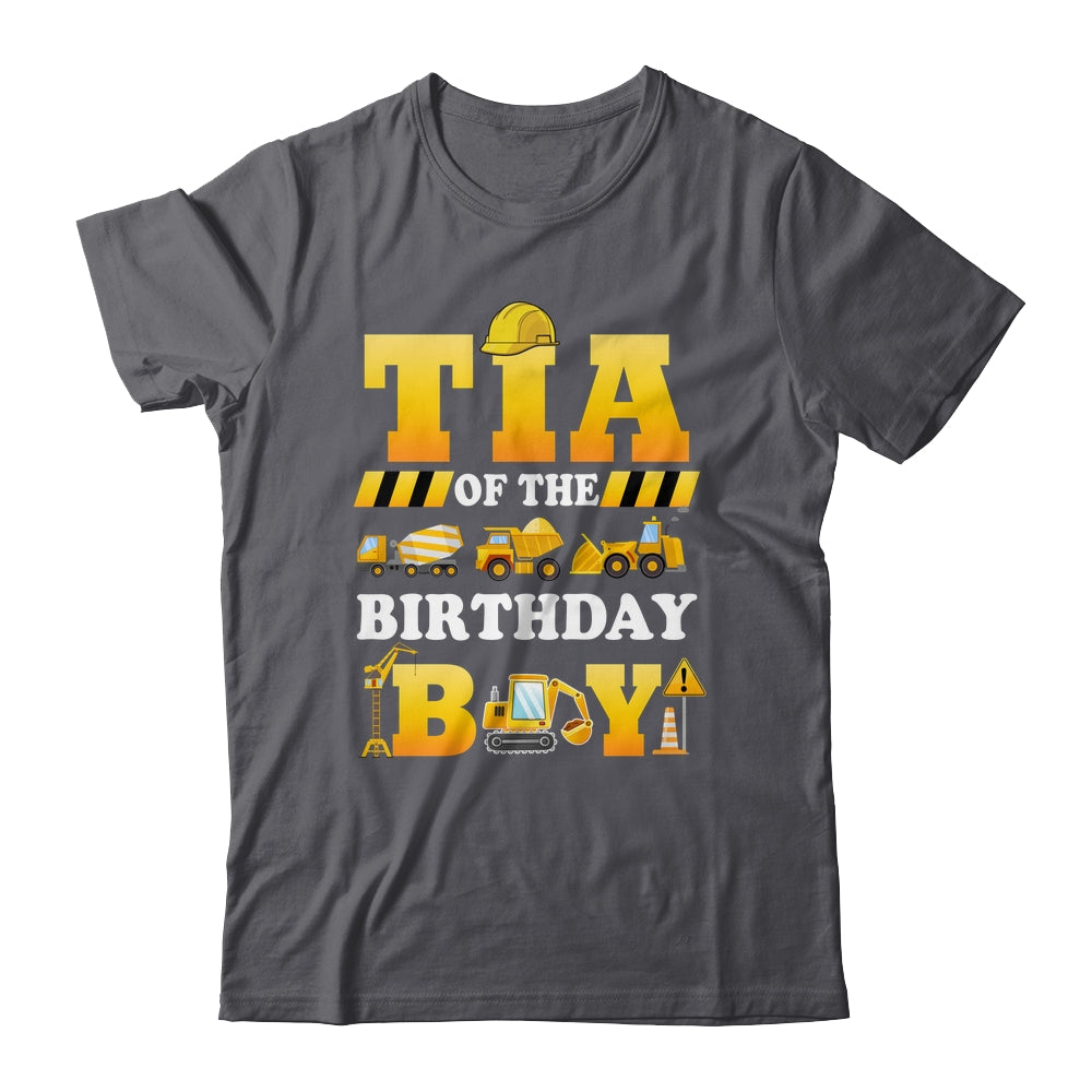 Tia Of The Birthday Boy Construction Matching Family Shirt & Hoodie | siriusteestore