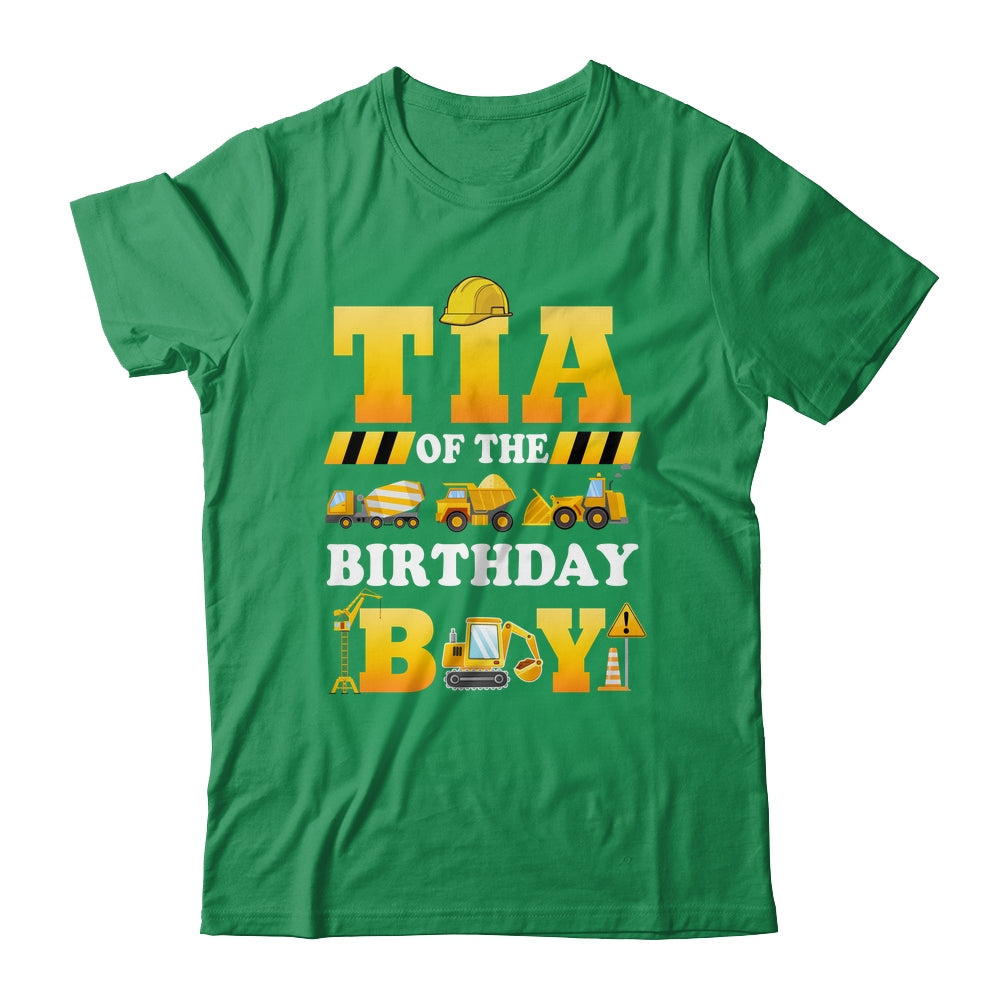 Tia Of The Birthday Boy Construction Matching Family Shirt & Hoodie | siriusteestore