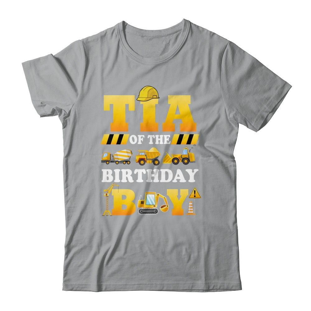 Tia Of The Birthday Boy Construction Matching Family Shirt & Hoodie | siriusteestore