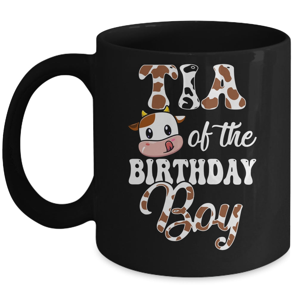 Tia Of The Birthday Boy Cow Farm 1st Birthday Boy Mug | siriusteestore