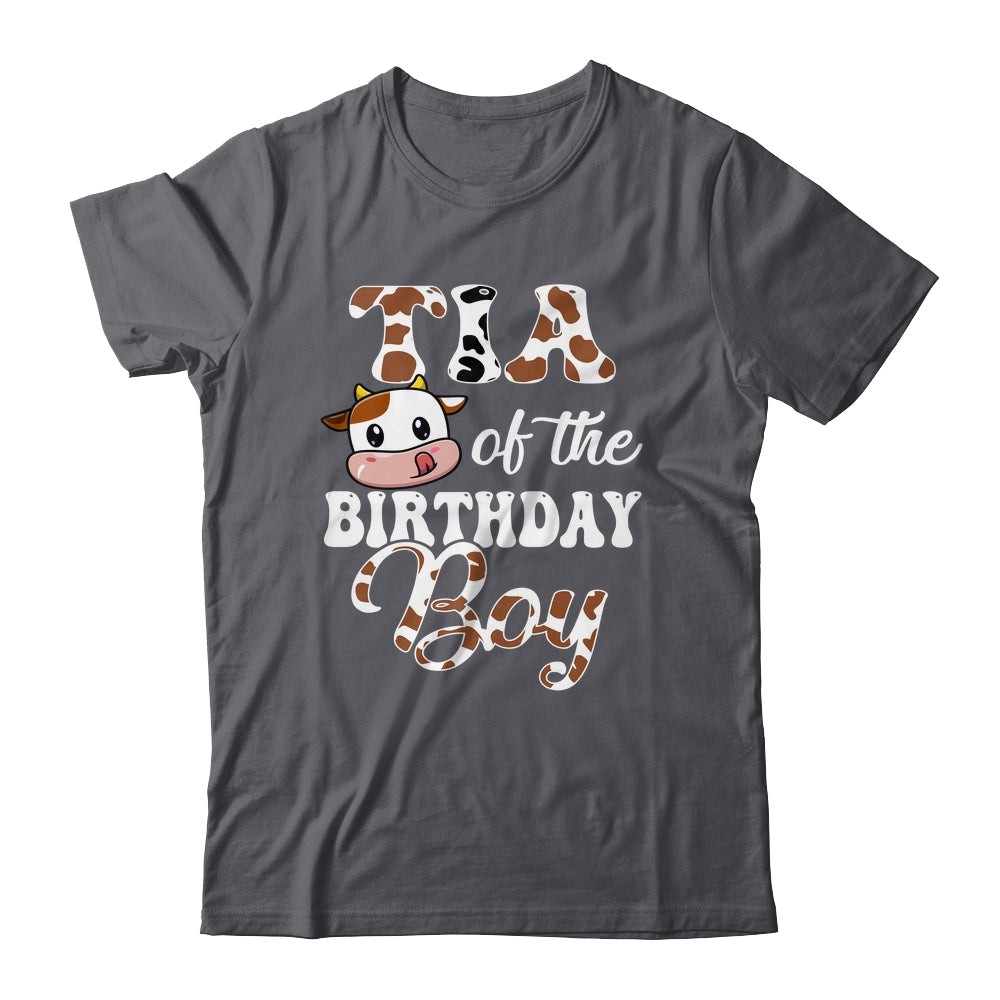 Tia Of The Birthday Boy Cow Farm 1st Birthday Boy Shirt & Hoodie | siriusteestore