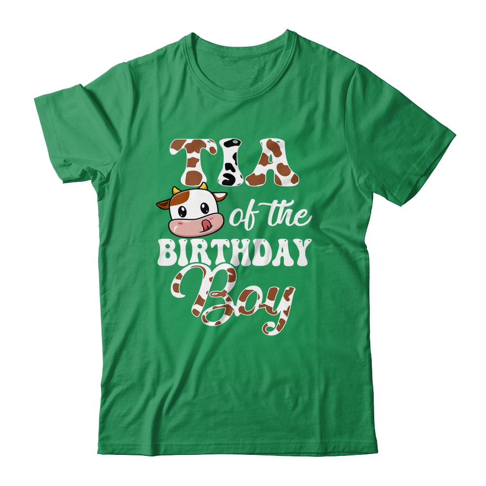Tia Of The Birthday Boy Cow Farm 1st Birthday Boy Shirt & Hoodie | siriusteestore