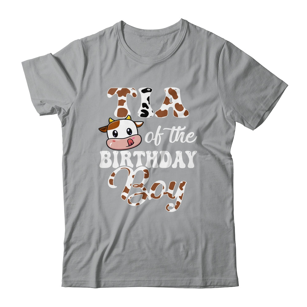 Tia Of The Birthday Boy Cow Farm 1st Birthday Boy Shirt & Hoodie | siriusteestore