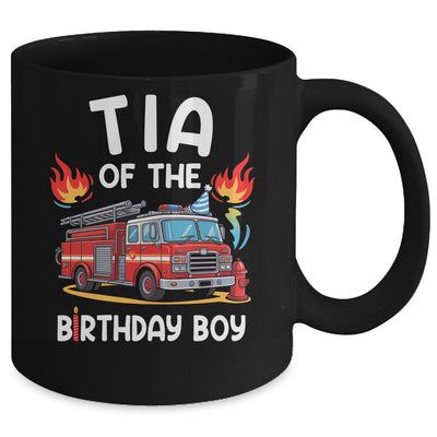 Tia Of The Birthday Boy Fire Truck Firefighter 1st Party Mug | siriusteestore
