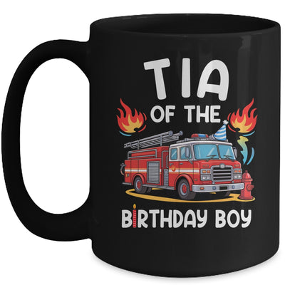 Tia Of The Birthday Boy Fire Truck Firefighter 1st Party Mug | siriusteestore