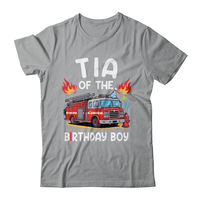 Tia Of The Birthday Boy Fire Truck Firefighter 1st Party Shirt & Hoodie | siriusteestore