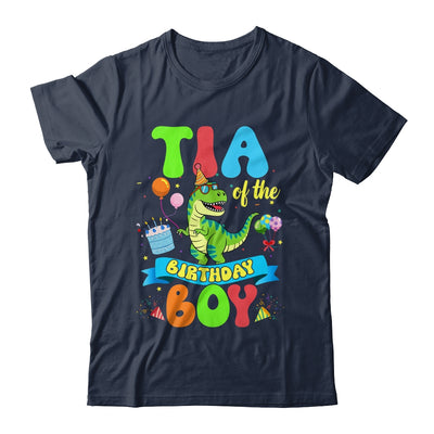 Tia Of The Birthday Boy TRex Dinosaur Birthday Family Shirt & Hoodie | siriusteestore