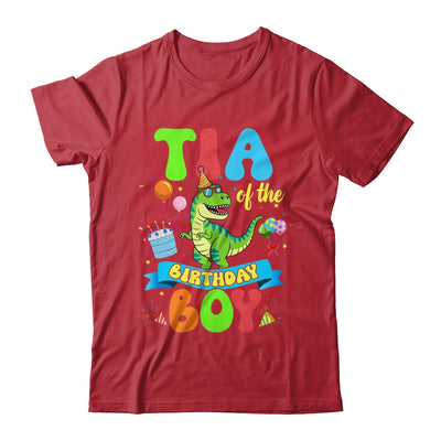 Tia Of The Birthday Boy TRex Dinosaur Birthday Family Shirt & Hoodie | siriusteestore