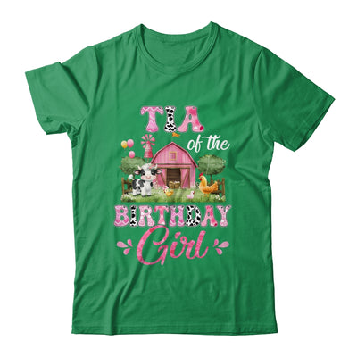 Tia Of The Birthday Girl 1st Birthday Cow Farm Family Shirt & Hoodie | siriusteestore