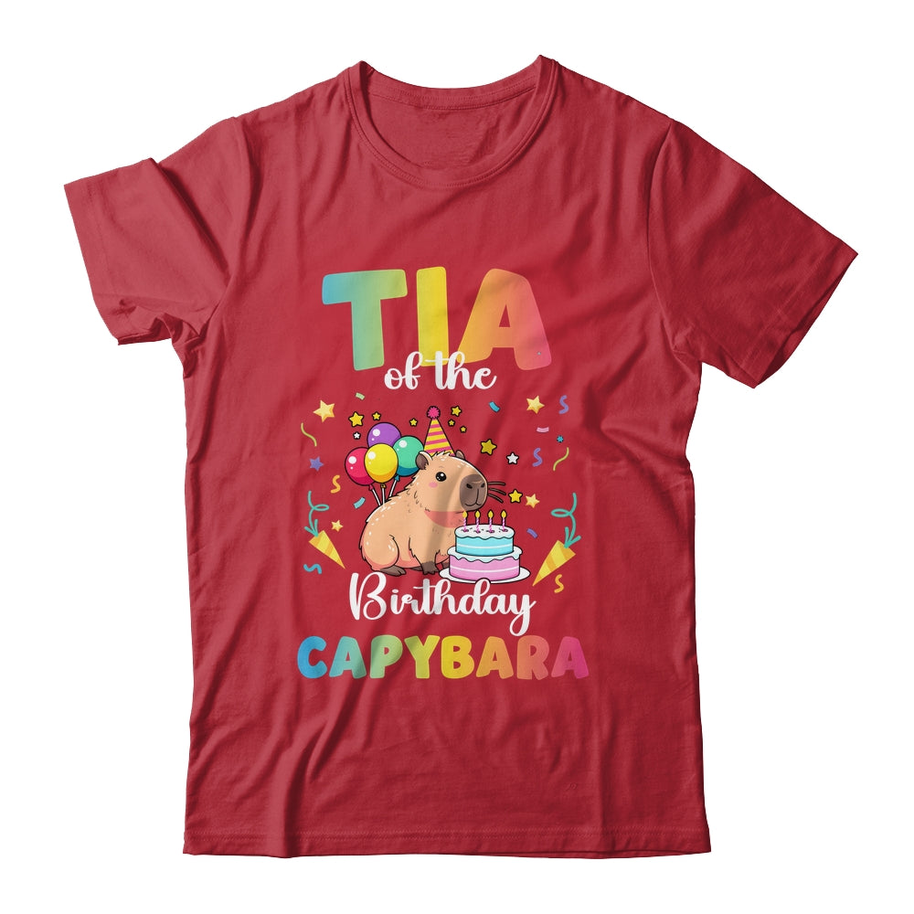 Tia Of The Birthday Girl Capybara Bday Party Family Shirt & Hoodie | siriusteestore