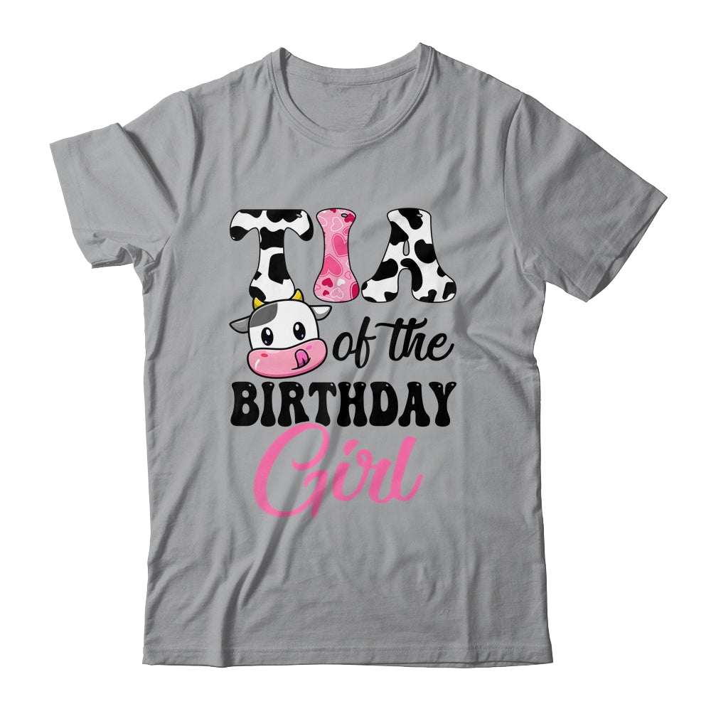 Tia Of The Birthday Girl Cow Farm 1st Birthday Girl Shirt & Hoodie | siriusteestore