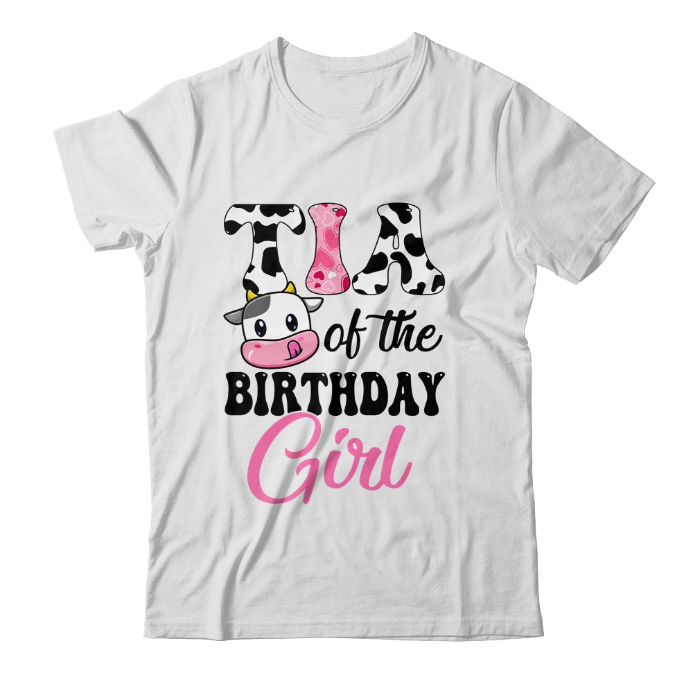 Tia Of The Birthday Girl Cow Farm 1st Birthday Girl Shirt & Hoodie | siriusteestore