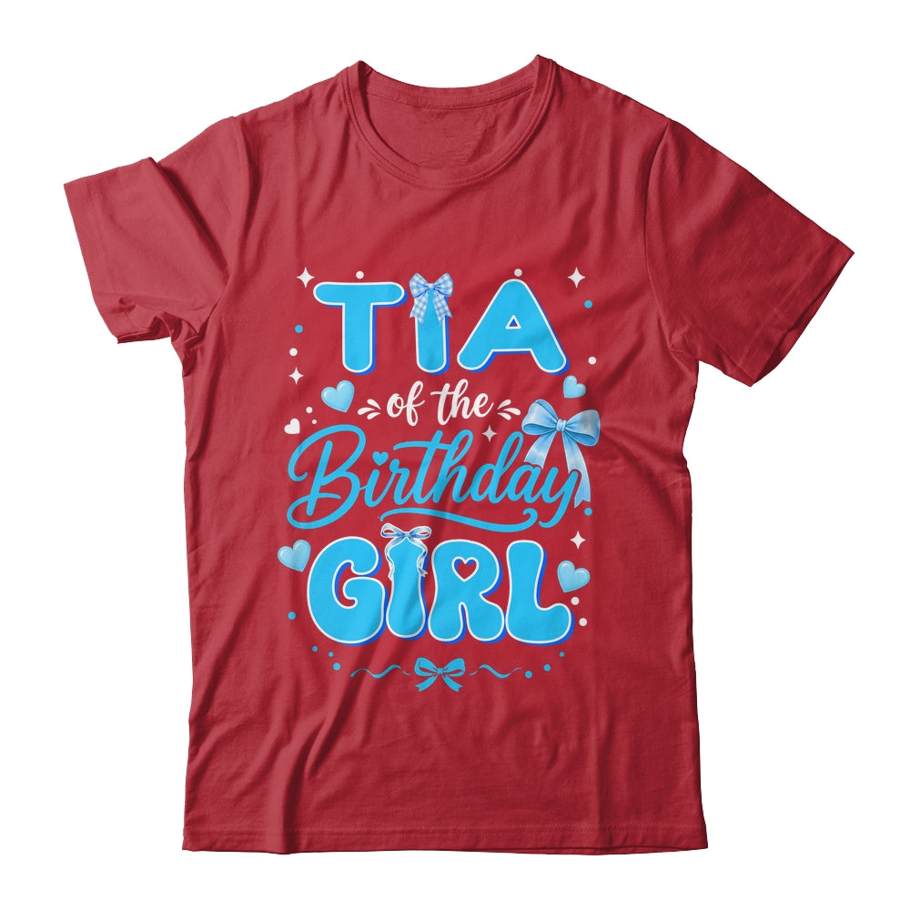 Tia Of The Birthday Girl Family Coquette Bow Blue Cute Shirt & Hoodie | siriusteestore