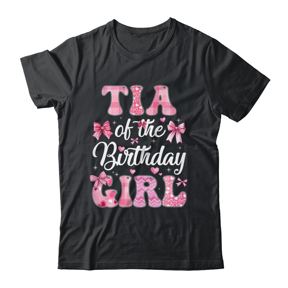 Tia Of The Birthday Girl Family Pink Coquette Bow Shirt & Hoodie | siriusteestore