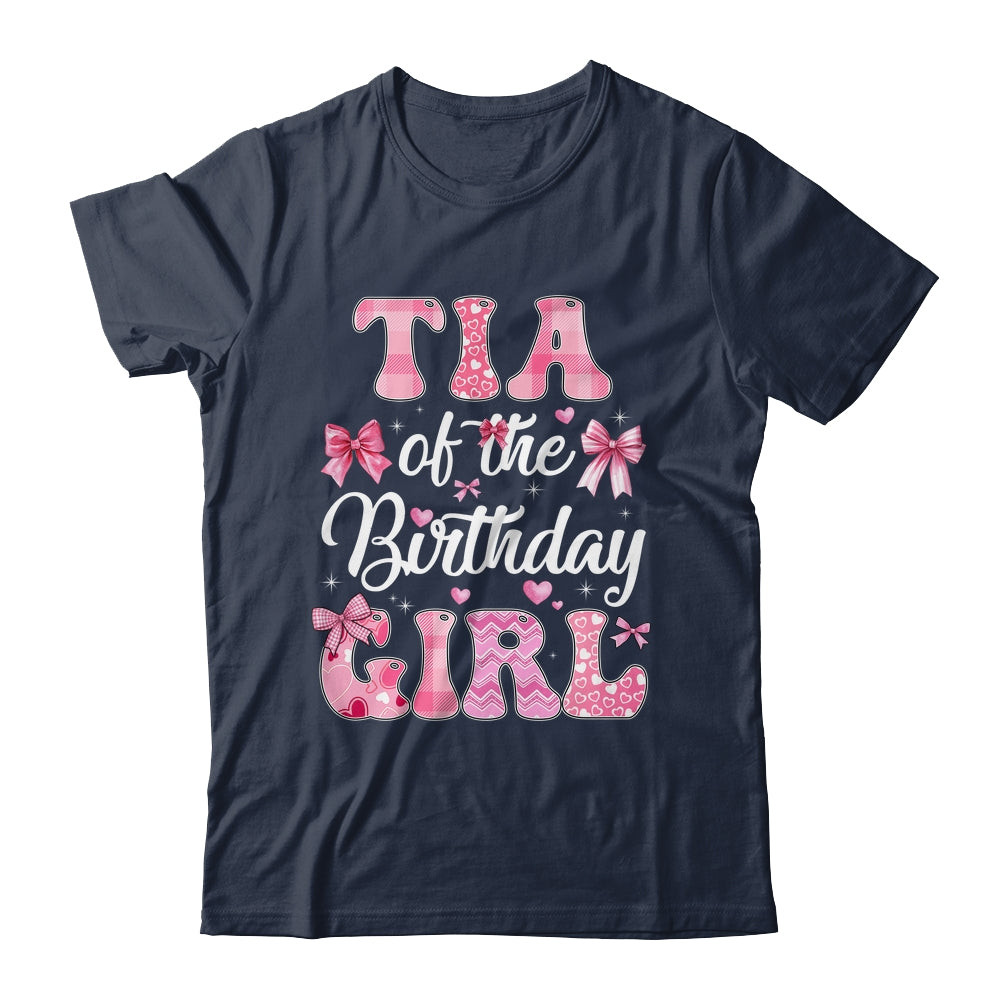 Tia Of The Birthday Girl Family Pink Coquette Bow Shirt & Hoodie | siriusteestore