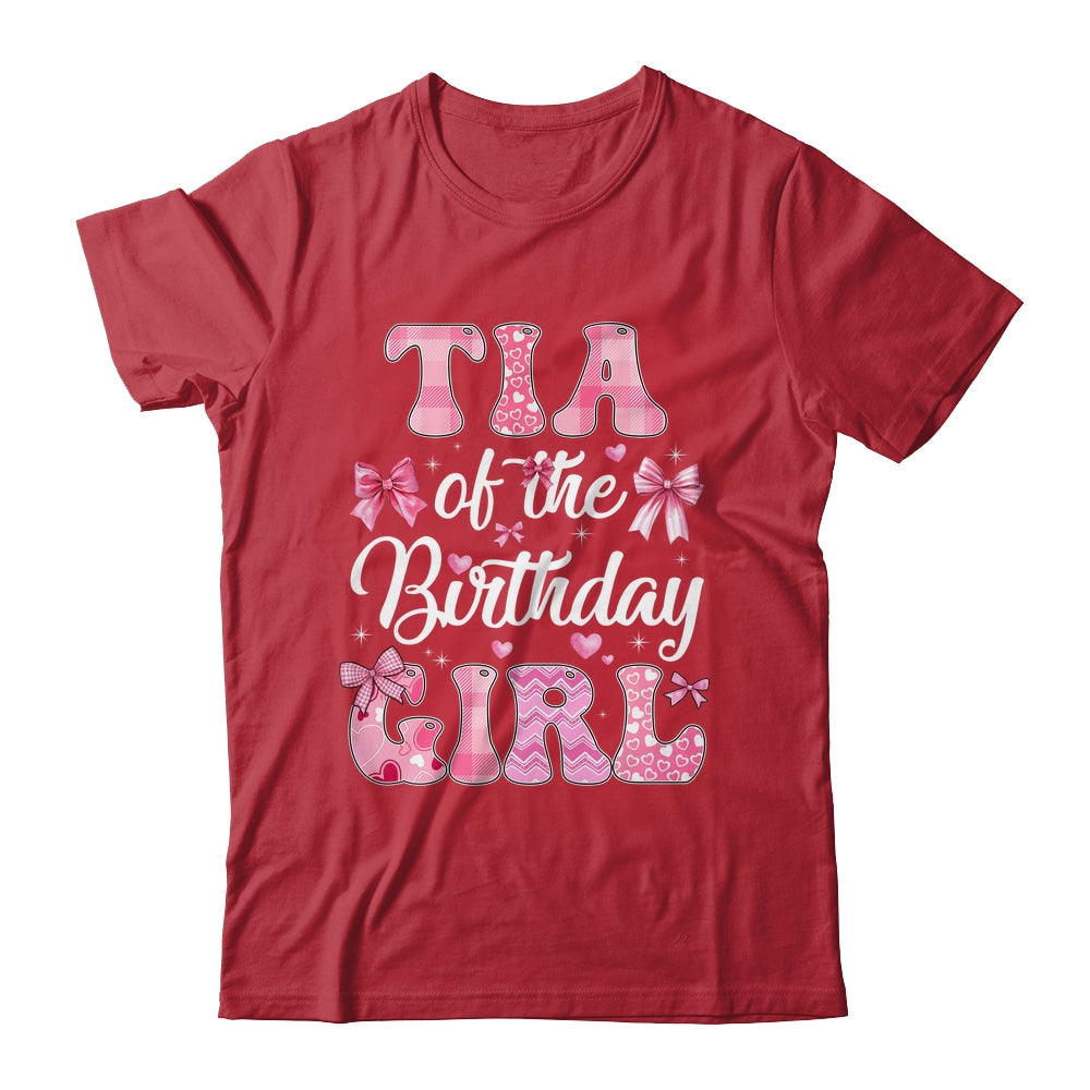 Tia Of The Birthday Girl Family Pink Coquette Bow Shirt & Hoodie | siriusteestore