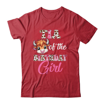 Tia Of The Birthday Girl Highland Cow Farm 1st Birthday Shirt & Hoodie | siriusteestore