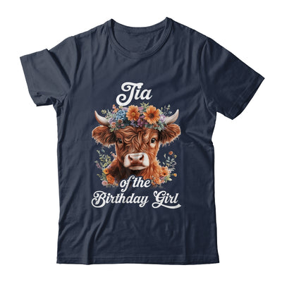 Tia Of The Birthday Girl Highland Cow Farm Family Shirt & Hoodie | siriusteestore