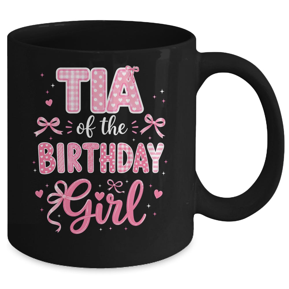 Tia Of The Birthday Girl Matching Pink Coquette Bow Mug | siriusteestore