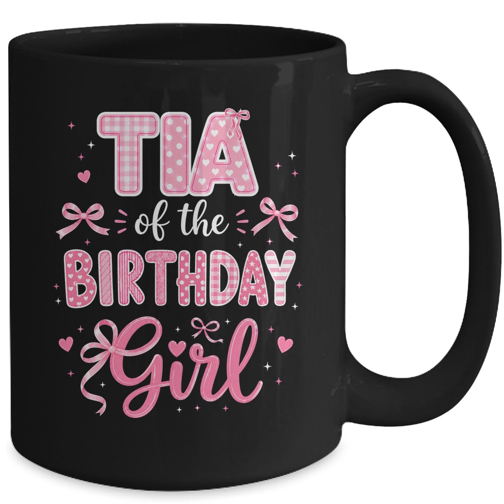 Tia Of The Birthday Girl Matching Pink Coquette Bow Mug | siriusteestore