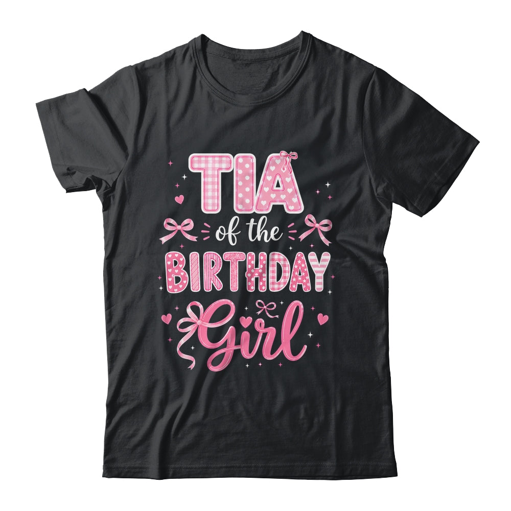 Tia Of The Birthday Girl Matching Pink Coquette Bow Shirt & Hoodie | siriusteestore