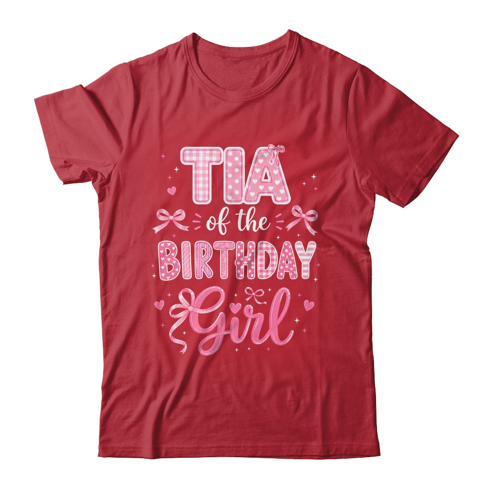 Tia Of The Birthday Girl Matching Pink Coquette Bow Shirt & Hoodie | siriusteestore