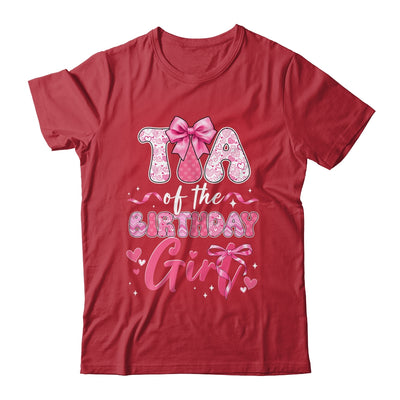 Tia Of The Birthday Girl Pink Coquette Bow Family Shirt & Hoodie | siriusteestore