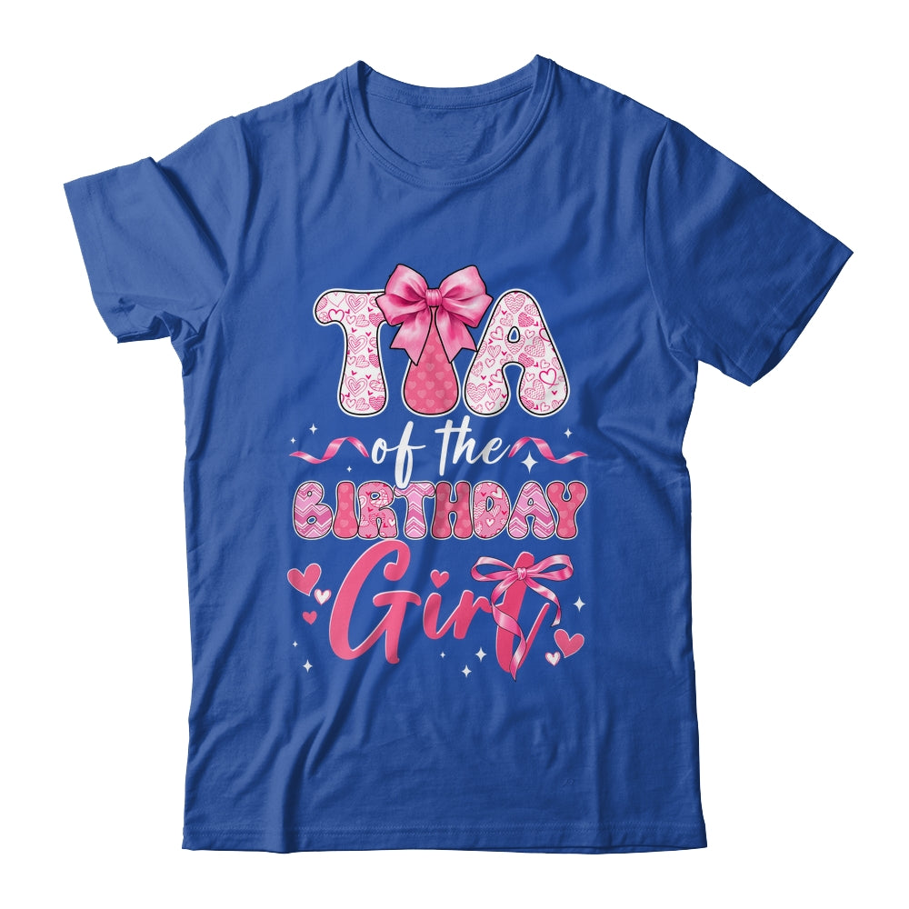 Tia Of The Birthday Girl Pink Coquette Bow Family Shirt & Hoodie | siriusteestore