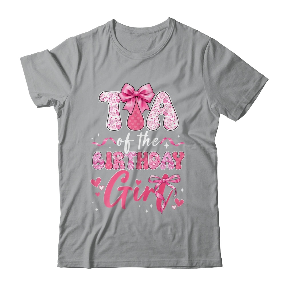 Tia Of The Birthday Girl Pink Coquette Bow Family Shirt & Hoodie | siriusteestore