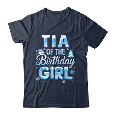 Tia Of The Birthday Girl Snowflakes Winter Family Matching Shirt & Hoodie | siriusteestore